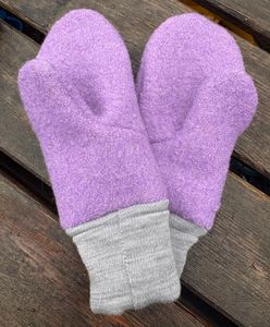 Hovedbilde Votter 100% ull 1-3 &aring;r Farge Lavendel