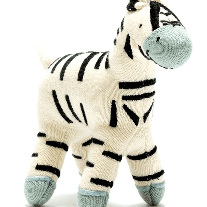 Strikket Zebra Baby Rangle