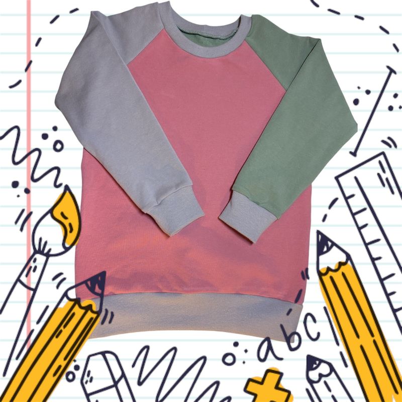 Celebrians Design str 104 cm Colorblock genser