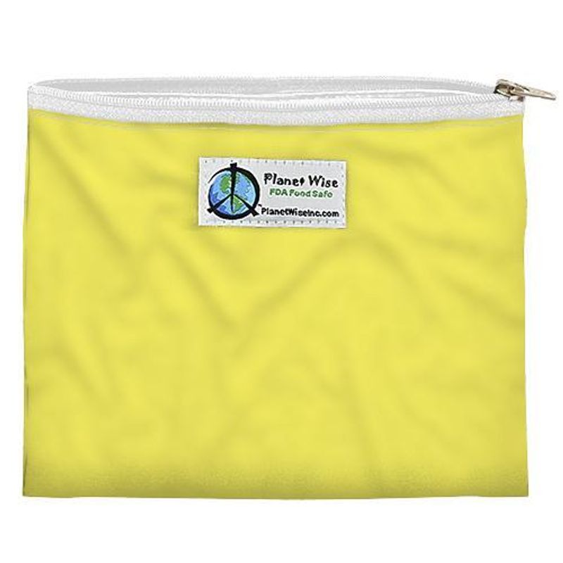 Planet Wise Gjenbrukbar Glidelås Sandwich Bag - Gul